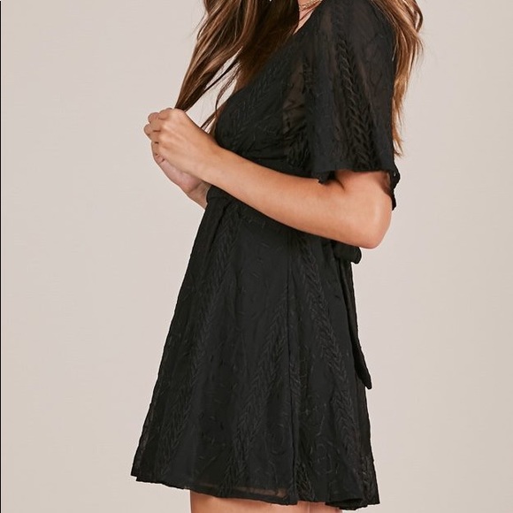 Showpo Floral Embroidered Fit & Flare Dress - Picture 3 of 5